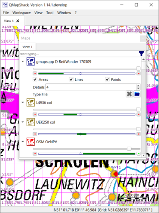 Map visibility range