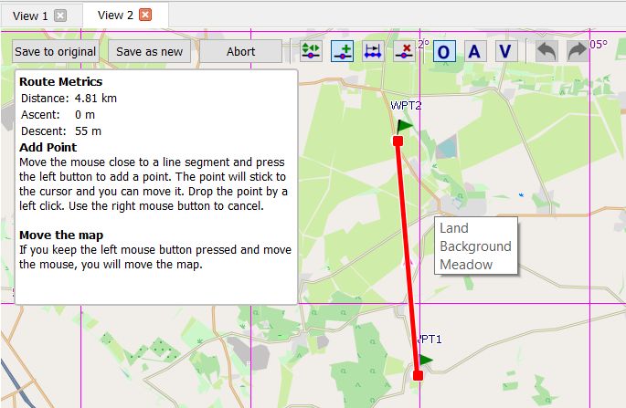 Add routing point