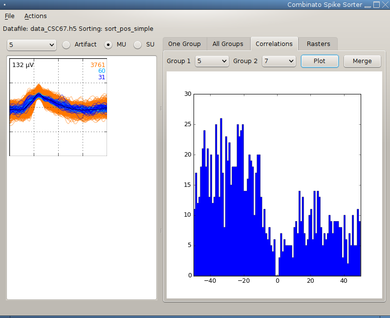 GUI with real data, 2